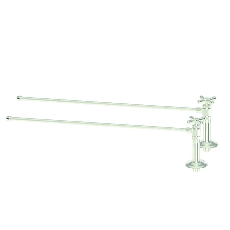 Brasstech Lavatory Supply Kit, 1/2" Ips in Polished Nickel 491X/15